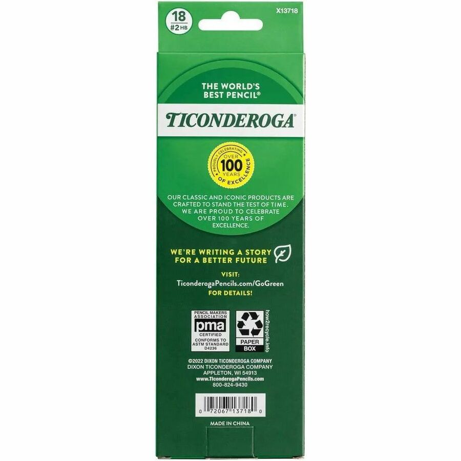Ticonderoga Pastel Wood-Cased No. 2 Pencils