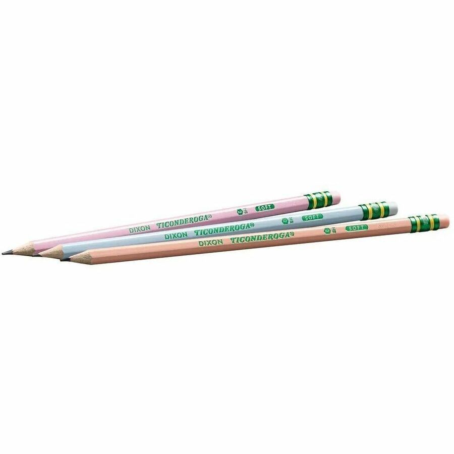 Ticonderoga Pastel Wood-Cased No. 2 Pencils