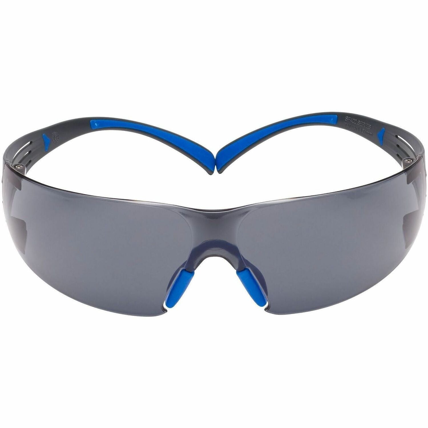 3M SecureFit Protective Eyewear, Gray Polycarbonate Lens, Blue/Gray Frame, Anti-fog, Impact Resistant, Lightweight, Adjustable Nose Pad, 1 Pair