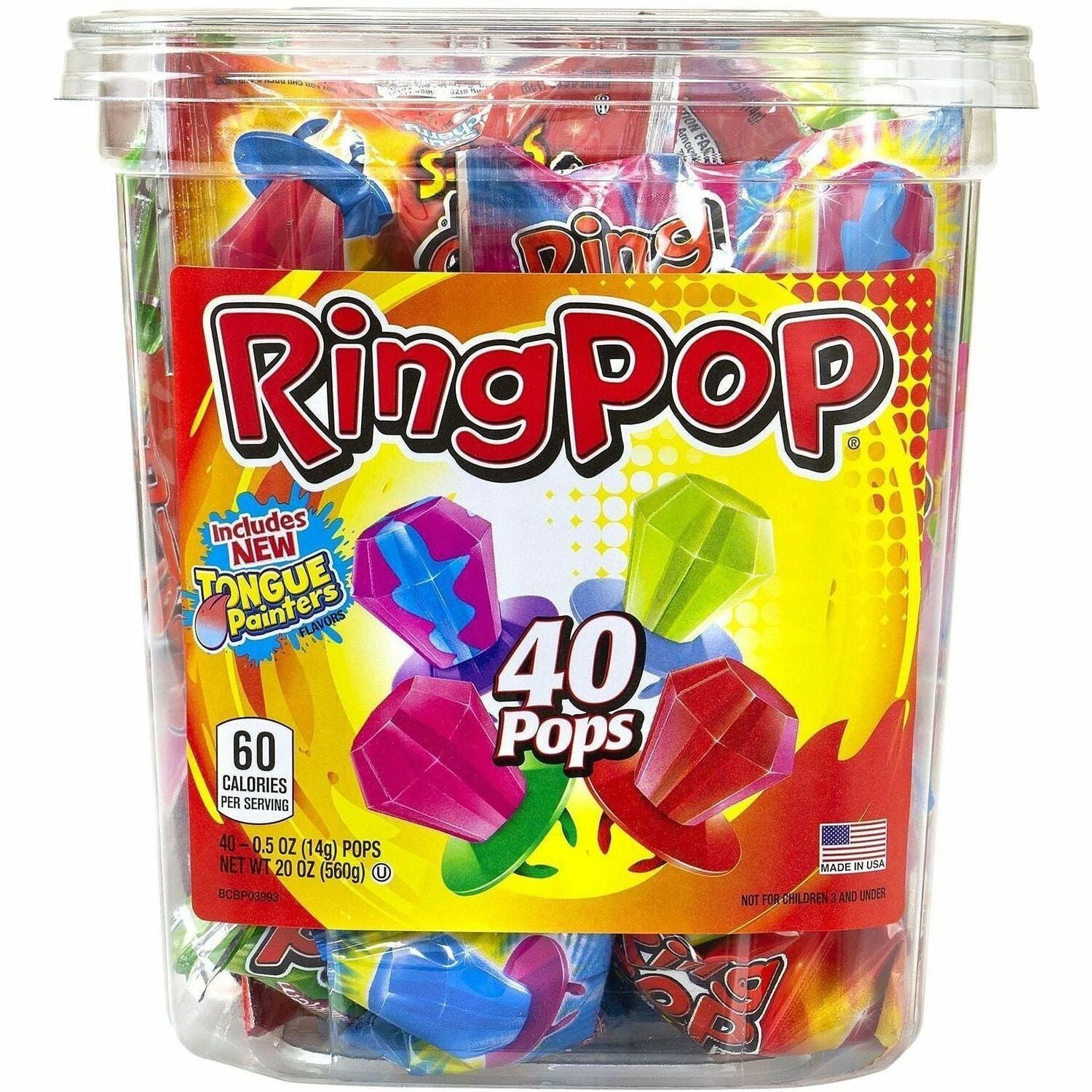 Cherry, Blue Raspberry, Berry Blast, Watermelon, Strawberry, Twisted Blue Raspberry Watermelon - Individually Wrapped - 0.50 oz - 40 /Pack - 1 / Carton