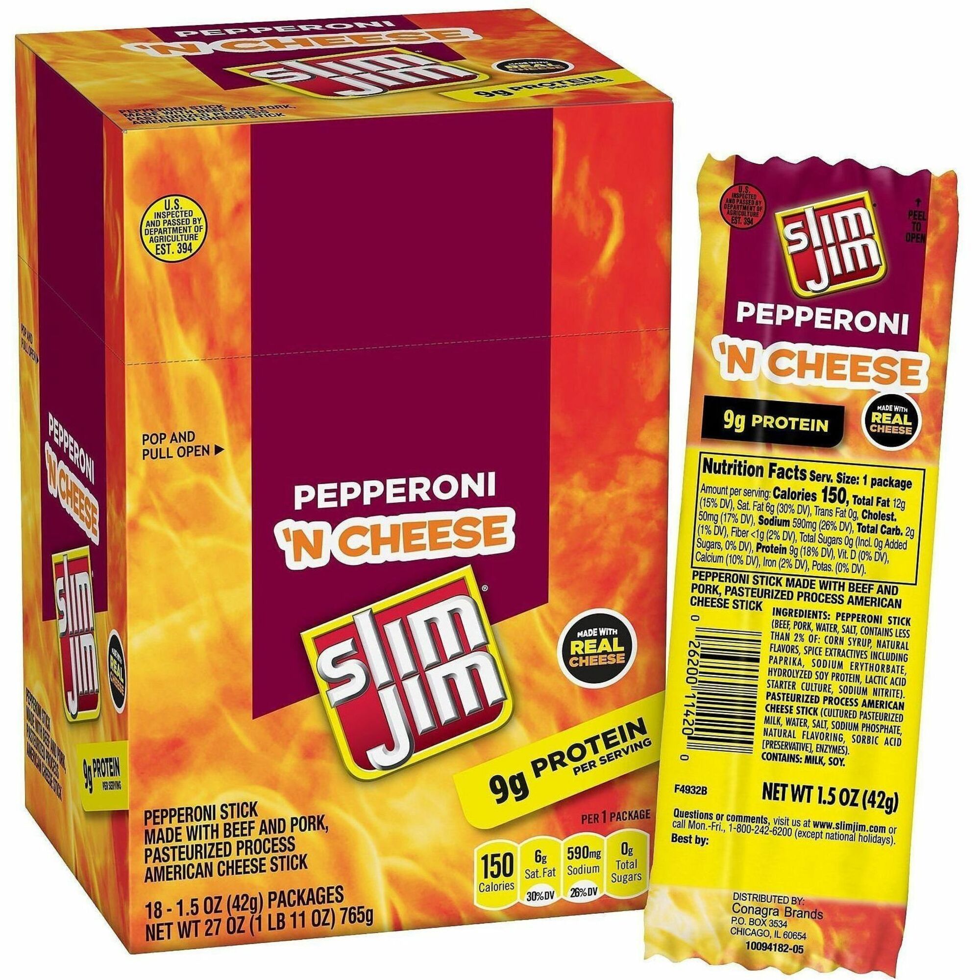 Low Calorie - Cheese & Pepperoni - 1 / Carton