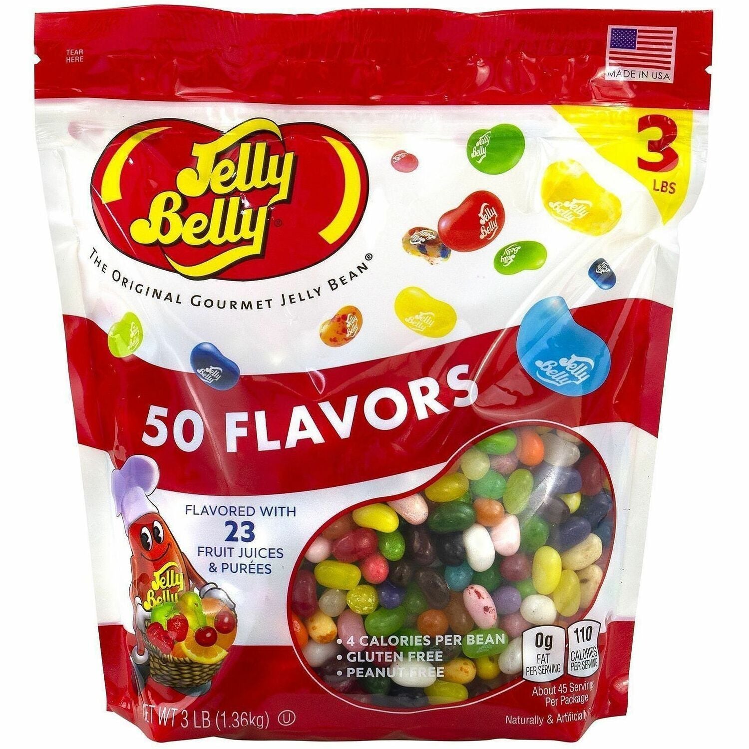 Assorted - Gluten-free, Peanut-free, Dairy-free, Fat-free - 3 lb - 1 Bag