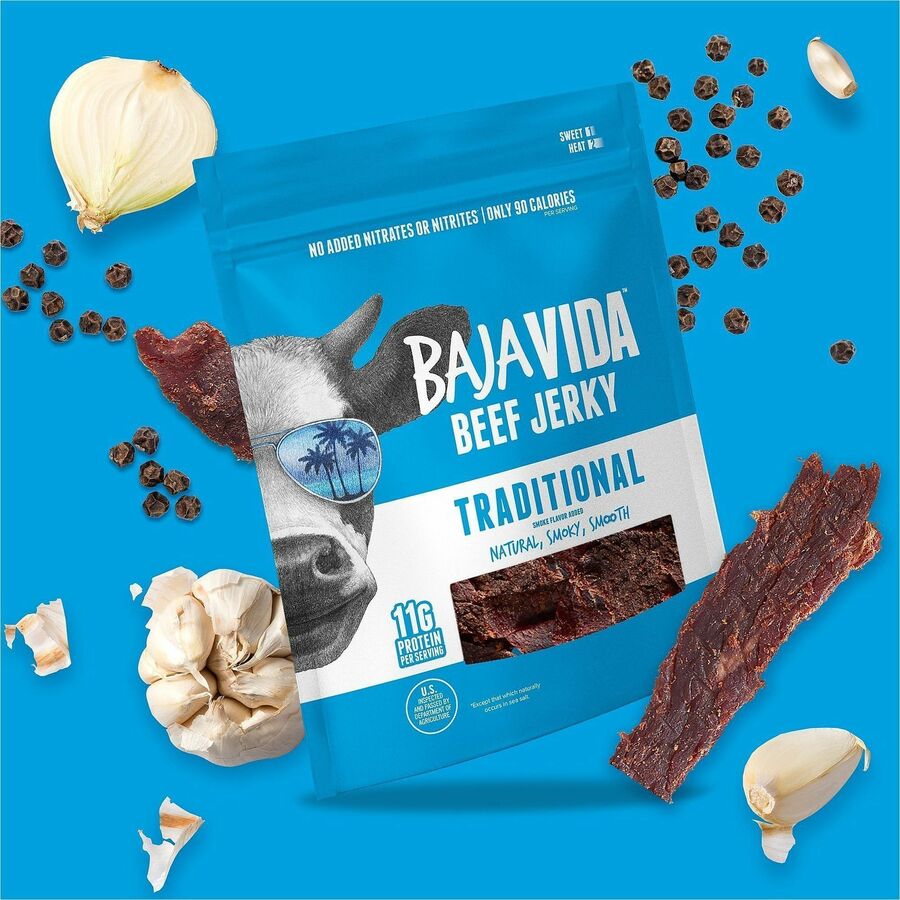Green Rabbit Beef Snack - Beef, Hickory Smoked, Brown Sugar - 1 / Carton