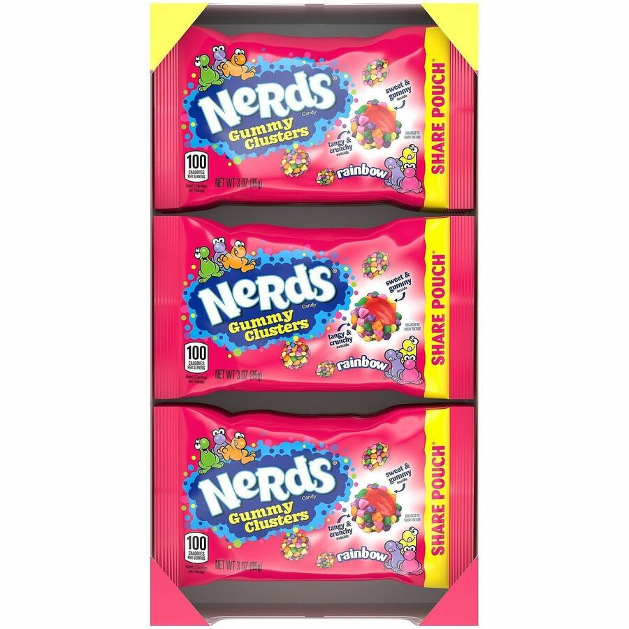 Strawberry, Grape, Orange, Lemon - 3 oz - 12 /Bag - 1 / Carton