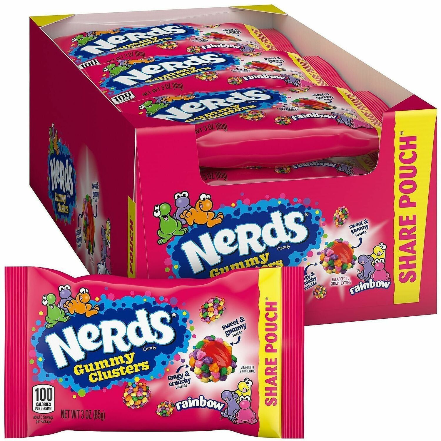 Strawberry, Grape, Orange, Lemon - 3 oz - 12 /Bag - 1 / Carton