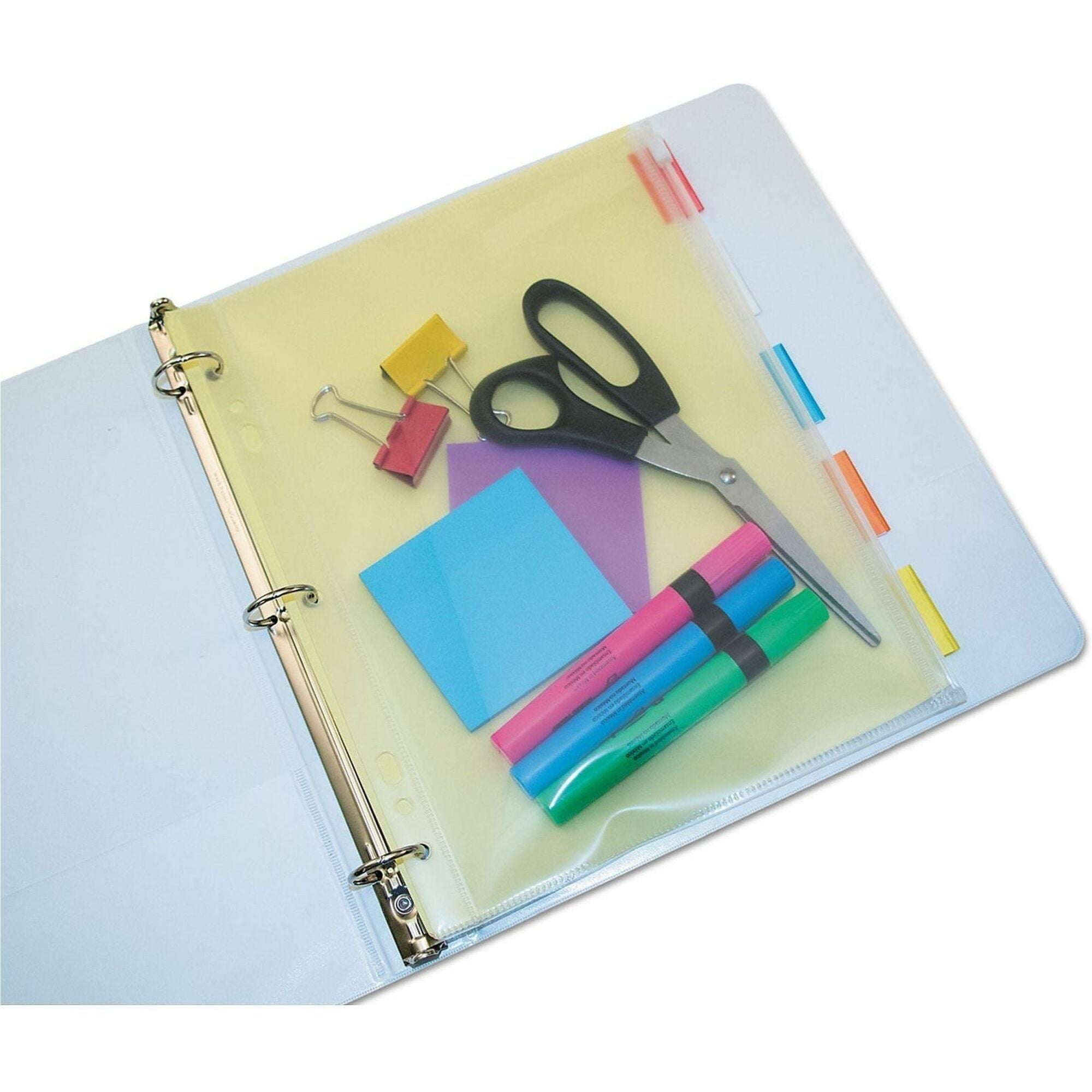 Ring Binder - Clear - Polypropylene, Plastic - 1 Each