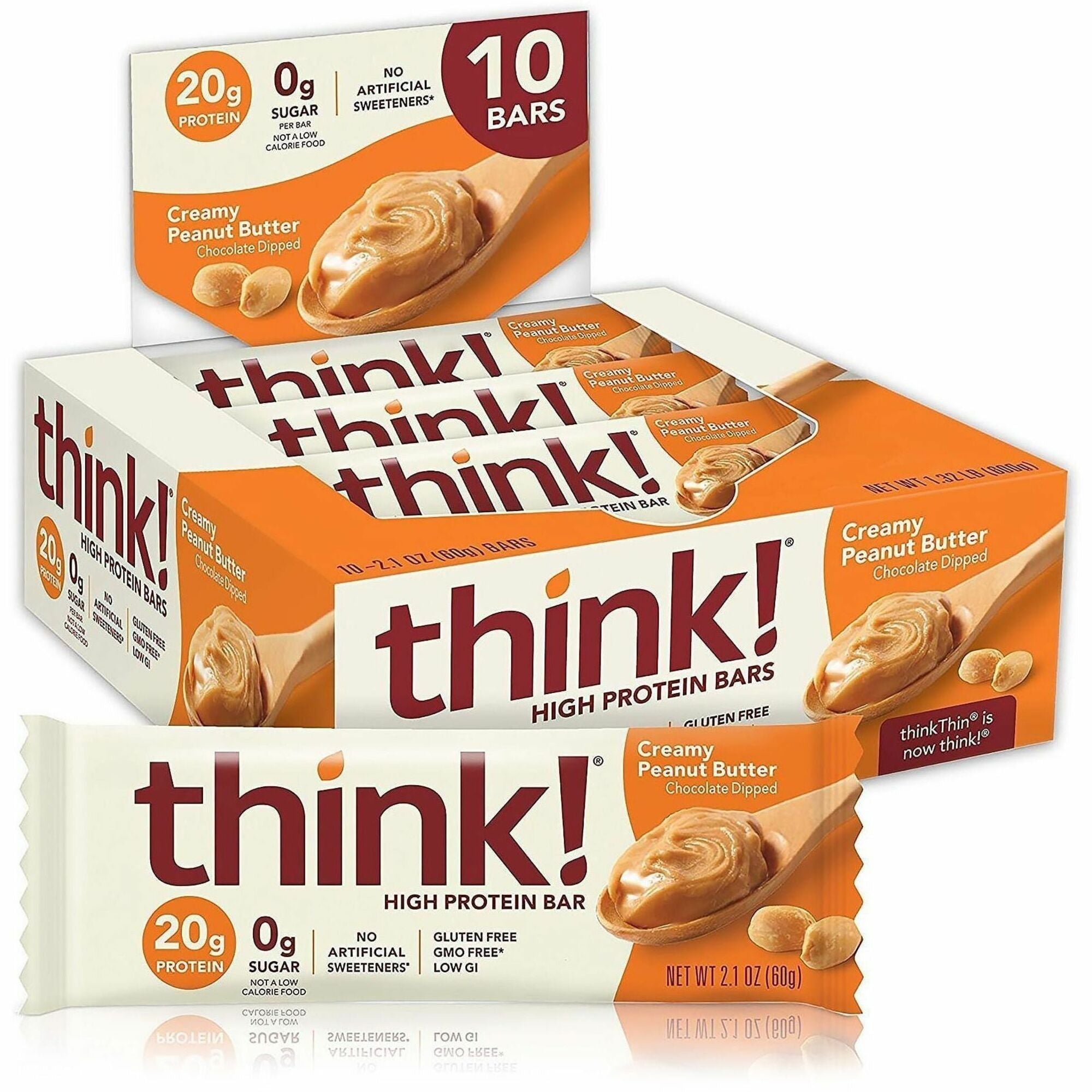 Green Rabbit Snack Bars - Creamy Peanut Butter - 1 / Carton