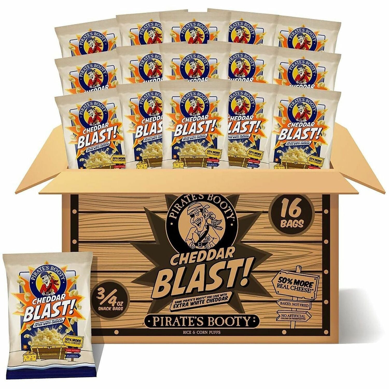 Green Rabbit Chips - Cheddar - 1 / Carton