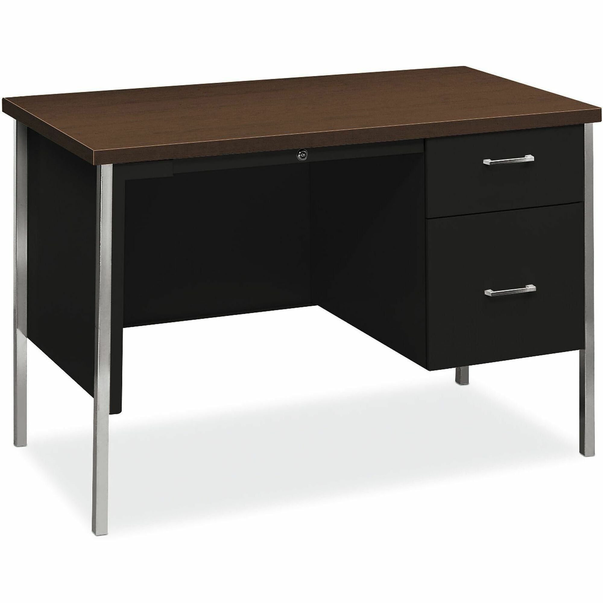 HON 34000 Series B/F Single Pedestal Metal Desk