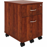 Lorell File Cabinet - for File, Box - Mobility - Cherry