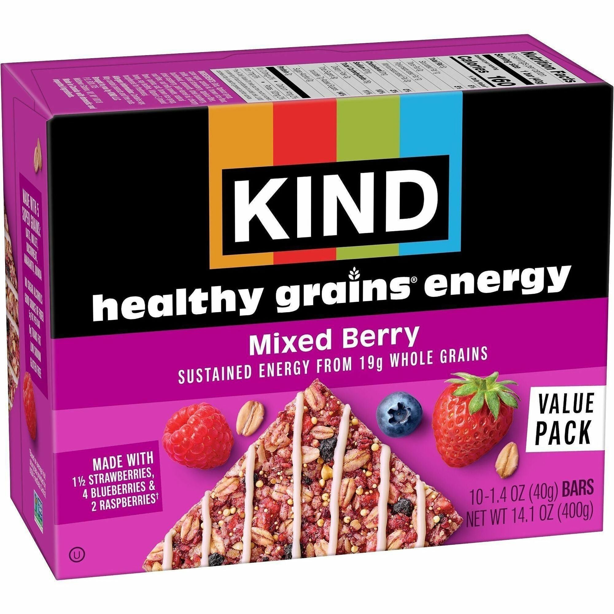 Gluten-free, Trans Fat Free - Mixed Berry - 1.40 oz - 10 / Box