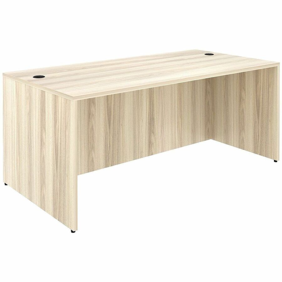 Lorell Desk Shell - 29.50" Height x 70.90" Width x 35.40" Depth - Assembly Required - Modern Elm - 1 Each