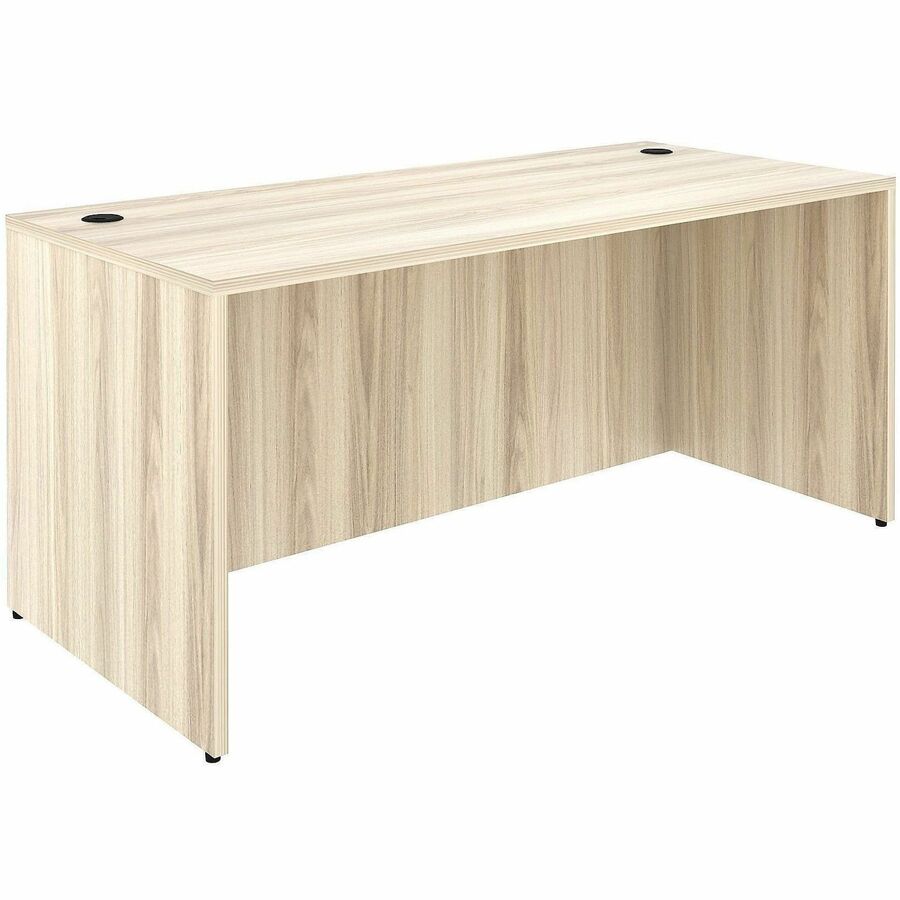 Lorell Desk Shell, Modern Elm Finish, 1 Each