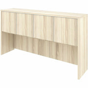 Lorell Essential Series Laminate Hutch, 36"H x 66"W x 15"D, 4 Doors, Modern Elm Finish, Laminate/Metal, 1 Each