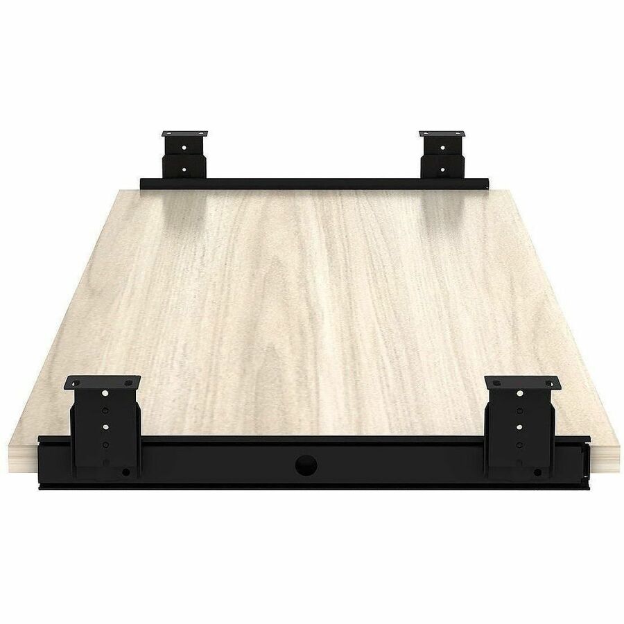 Lorell Essential Series Laminate Desking & Accessory - 0.7" Height x 26" Width x 15.4" Depth - Material: Melamine Laminate - Finish: Melamine, Laminate, Modern Elm - Durable - For Desk, Keyboard - 1 Each