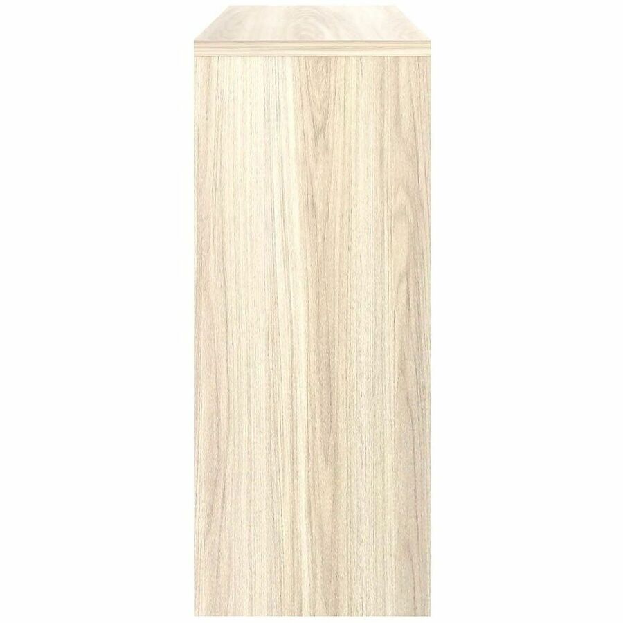 Lorell Essential Series Laminate Desking & Accessory - 36" Height x 48" Width x 15" Depth - 3 Door(s) - Band Edge - Material: Laminate, Metal - Finish: Laminate, Modern Elm - Cam Lock, Durable, Grommet, Cord Management - For Desk, Credenza - 1 Each