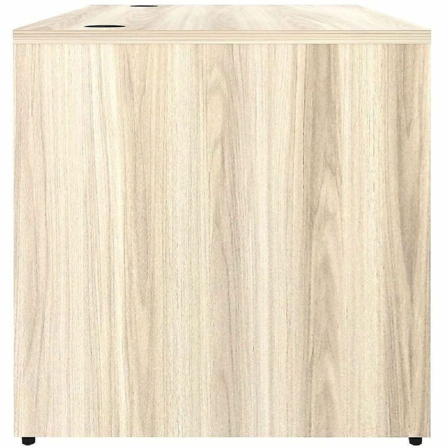 Lorell Desk Shell, Modern Elm Finish, 1 Each