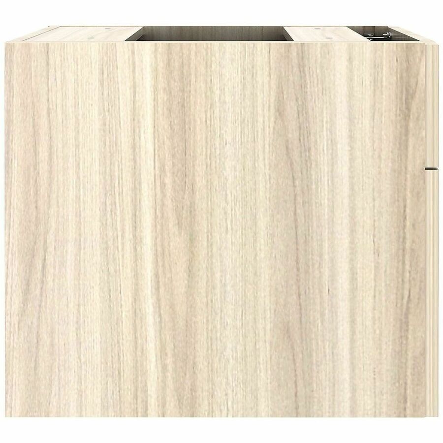 Lorell Essential Series Laminate Pedestal, 2 Drawers, Modern Elm Finish, 21"H x 16"W x 22"D, 1 Each