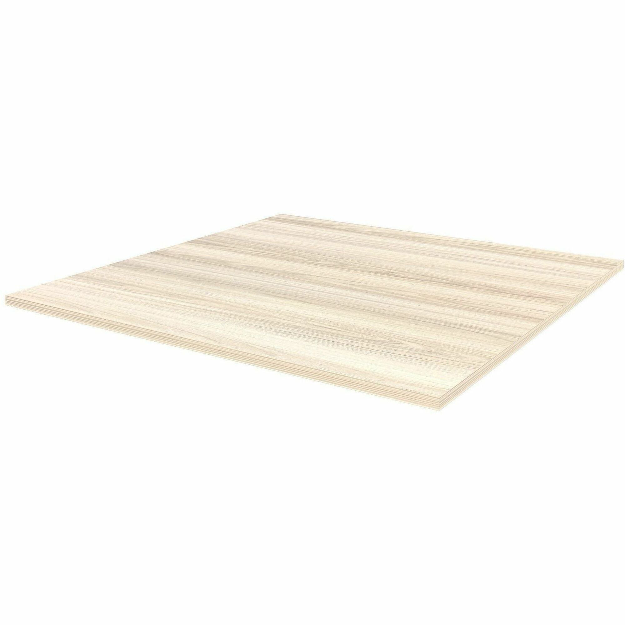 Lorell Essentials Modular Conference Table, Modern Elm Finish, 1" H x 47" W x 47" D, Laminate/Melamine Top, Modular, Eco-friendly, Band Edge, 1 Each