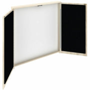 Lorell Dry-Erase Whiteboard Presentation Cabinet, Melamine Surface, Hinged Doors, Laminated, Includes Cleat Mounting Hardware, 47.3" x 47.3" x 4.8", 1 Each