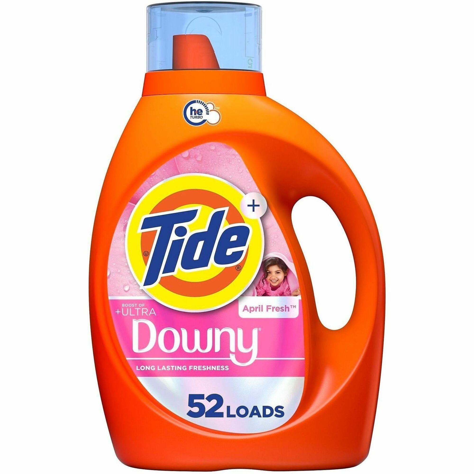 Tide PLUS Liquid Laundry Detergent, 73 fl oz, 52 Loads, Long Lasting, Orange, 1 Each