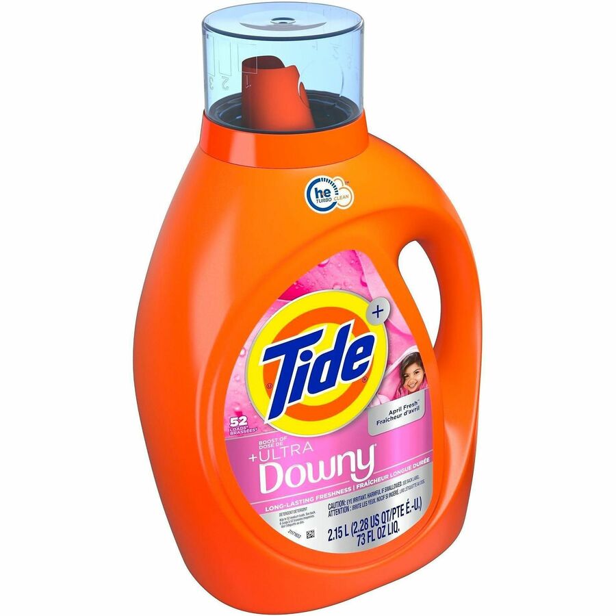 Tide PLUS Liquid Laundry Detergent, 73 fl oz, 52 Loads, Long Lasting, Orange, 1 Each