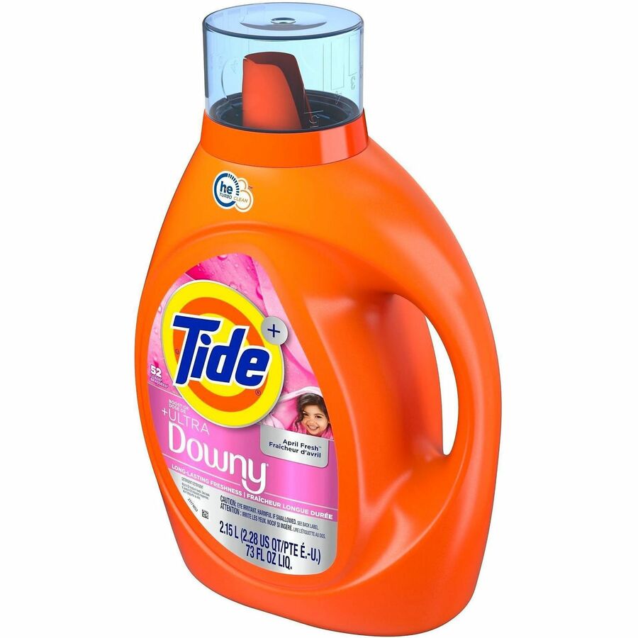 Tide PLUS Liquid Laundry Detergent, 73 fl oz, 52 Loads, Long Lasting, Orange, 1 Each