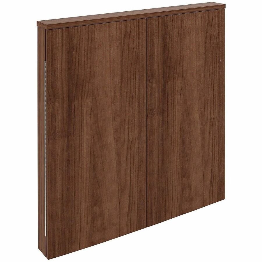 Lorell Dry-Erase Whiteboard Presentation Cabinet, Melamine Surface, Hinged Doors, Laminated, Includes Cleat Mounting Hardware, 47.3" x 47.3" x 4.8", 1 Each