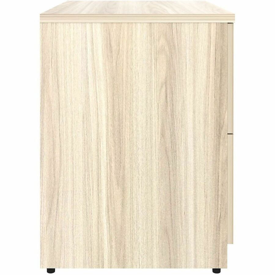 Lorell File Cabinet, 2-Drawer Lateral, Lockable, Modern Elm, 1 Each