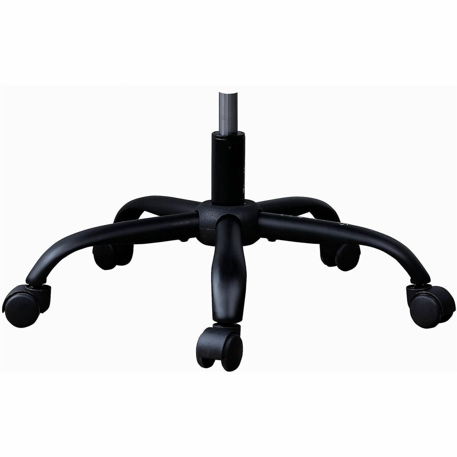 Fabric Seat Material - Mesh Back Material - Metal Frame Material - Black - 1 Each
