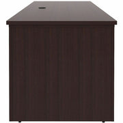 Lorell Essentials 72" Sit-to-Stand Desk Shell, Espresso Laminate, 49"H x 72"W x 29"D, 1" Thick Top, Adjustable Height, Cord Management, Modesty & Privacy Panels, 1 Each