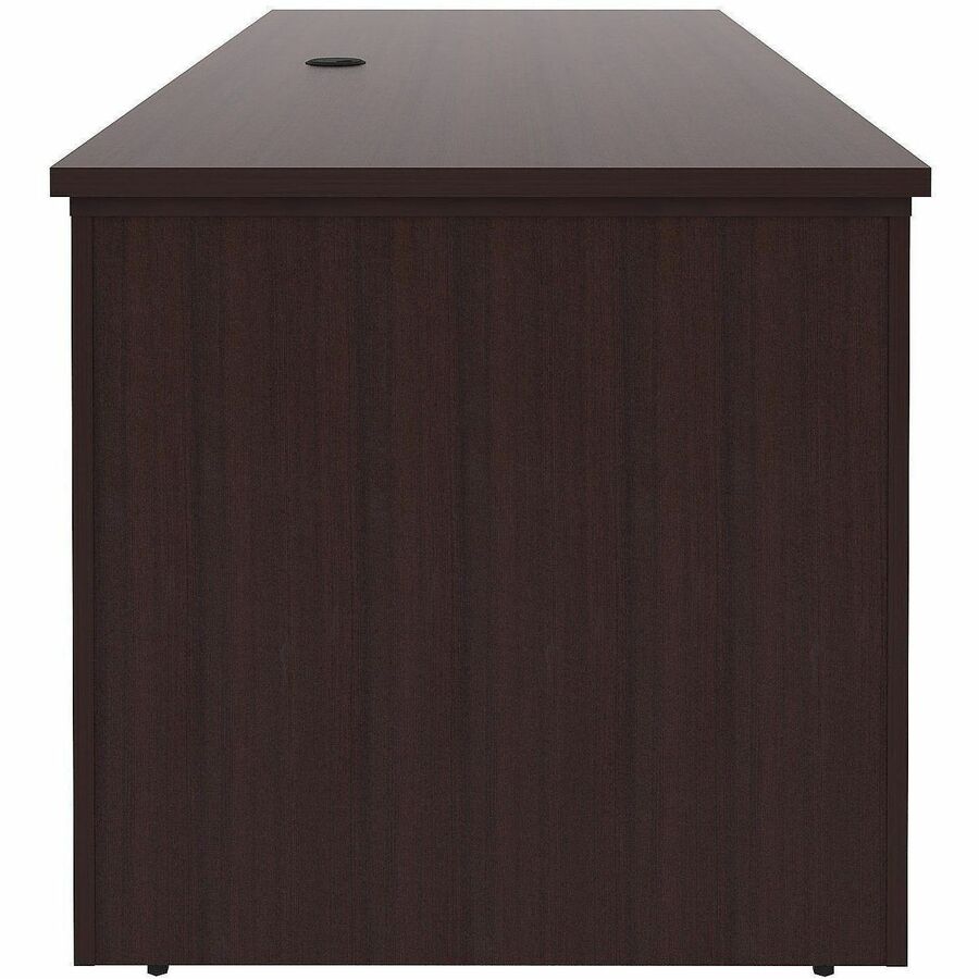 Lorell Essentials 72" Sit-to-Stand Desk Shell, Espresso Laminate, 49"H x 72"W x 29"D, 1" Thick Top, Adjustable Height, Cord Management, Modesty & Privacy Panels, 1 Each