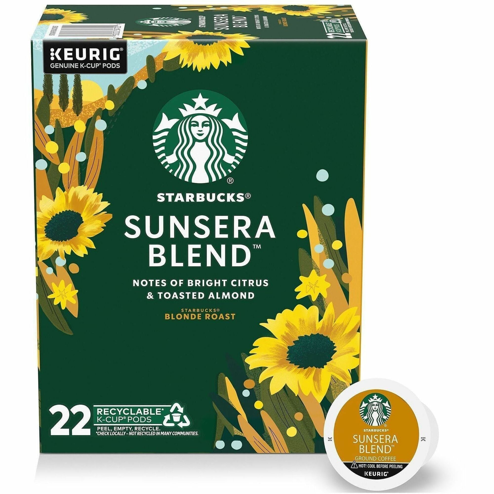 Starbucks Sunsera Blend K-Cup Coffee, 22/Box
