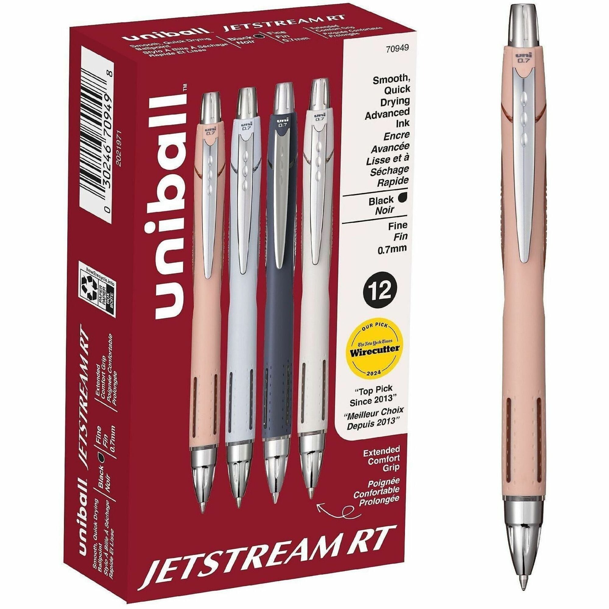 Retractable - Assorted Ink - Hybrid - Writing, Drawing, Project - 1 Dozen
