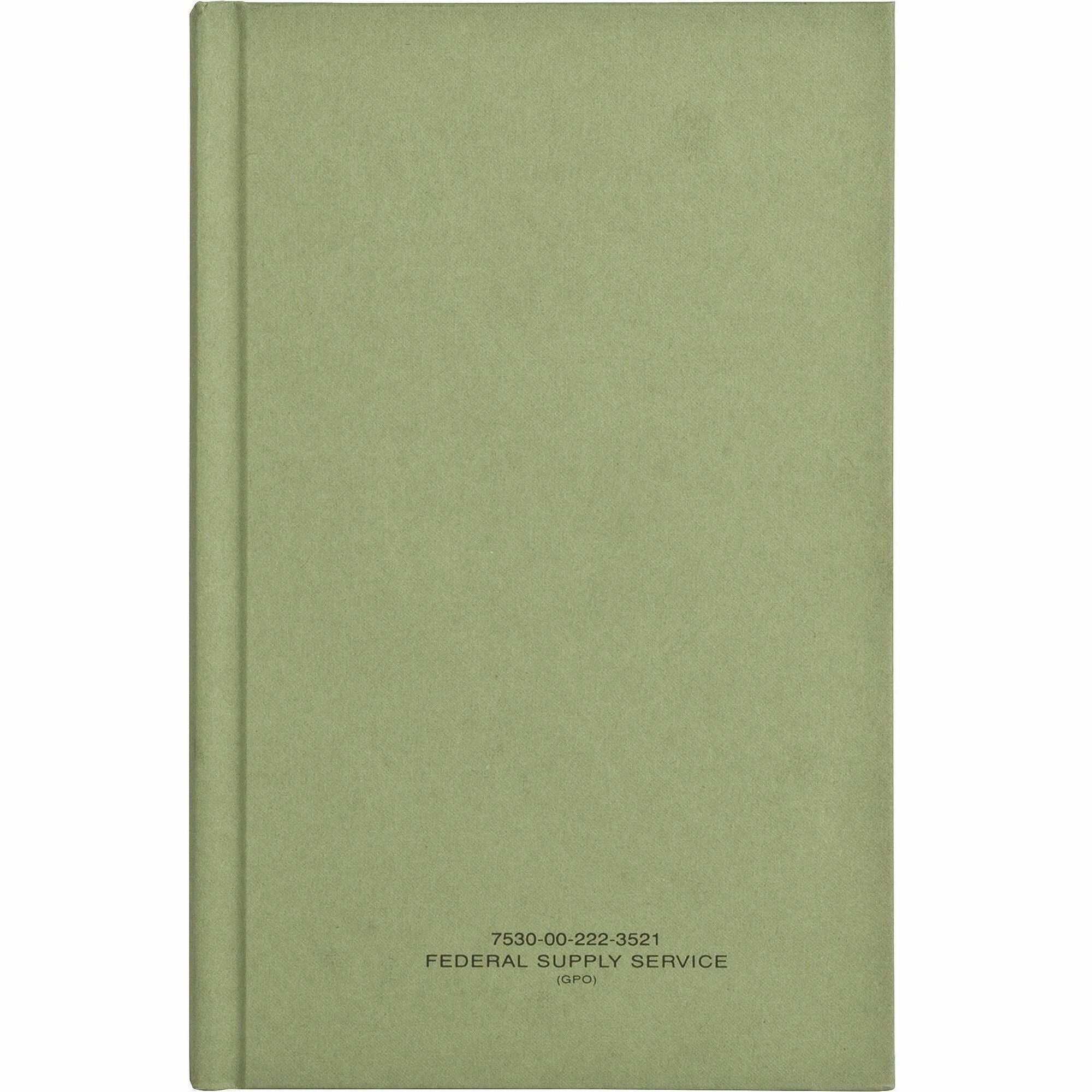 United Book Press Multipurpose Record Book, 192 Sheets, Green, 1 Each
