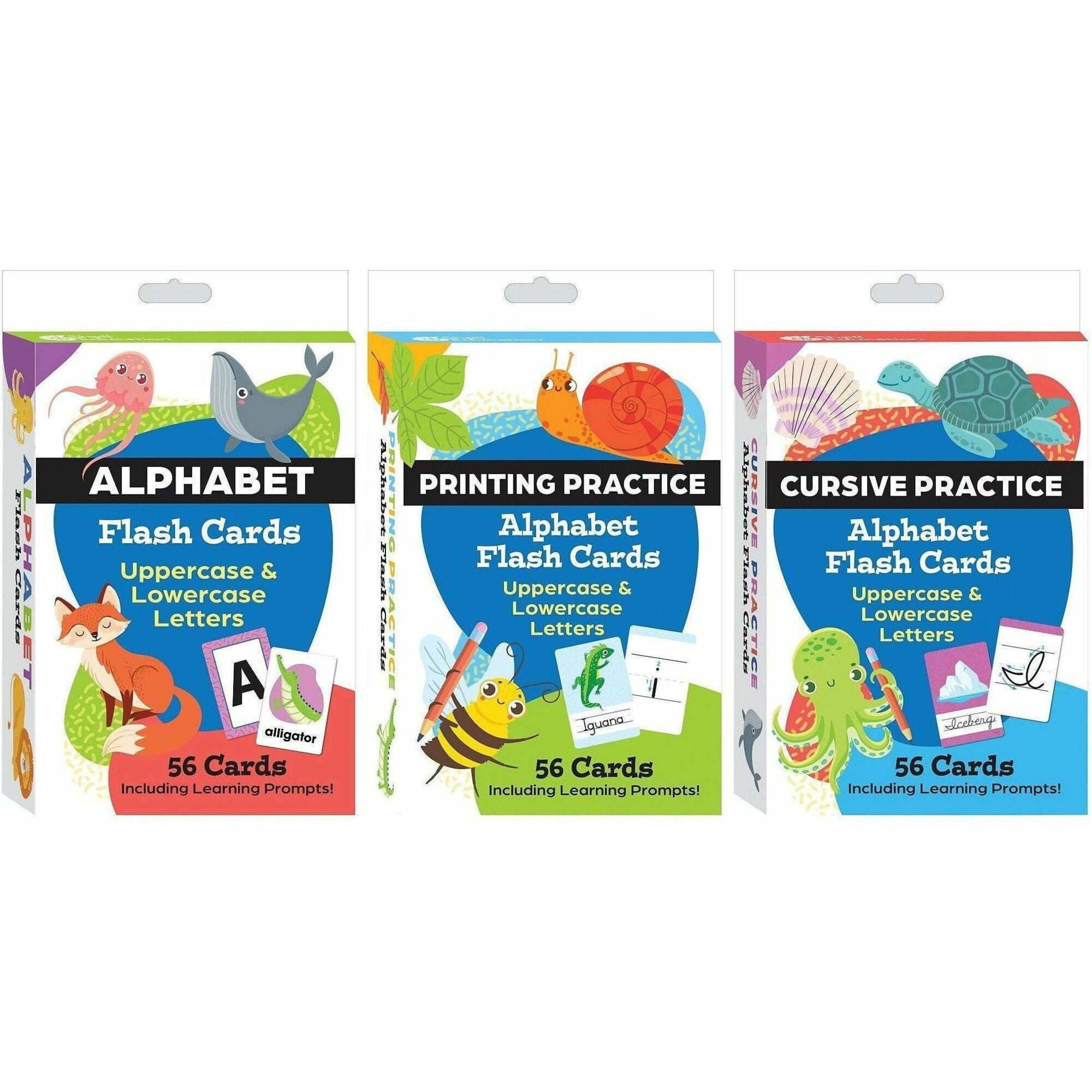 Shell Education Learning Card, Literacy Skills, Multi-Color, 3 Boxes