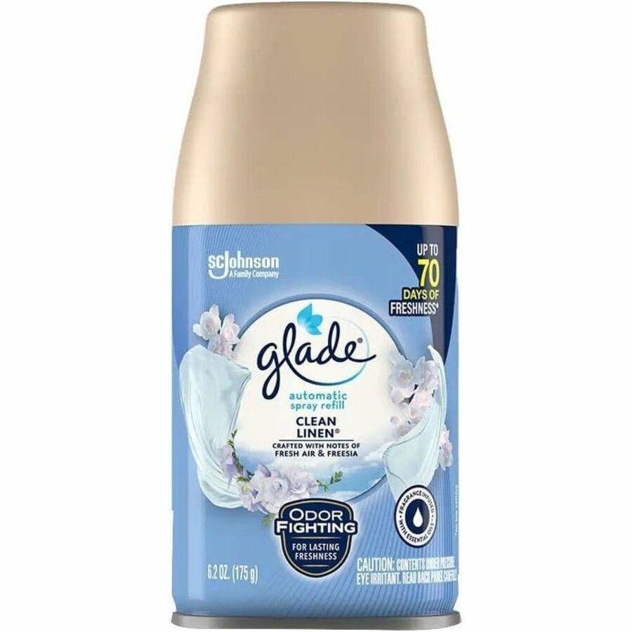 Glade Automatic Spray Refill Value Pack, Clean Linen Scent, 6.2 fl oz, Long Lasting, 70 Day, 1 Each