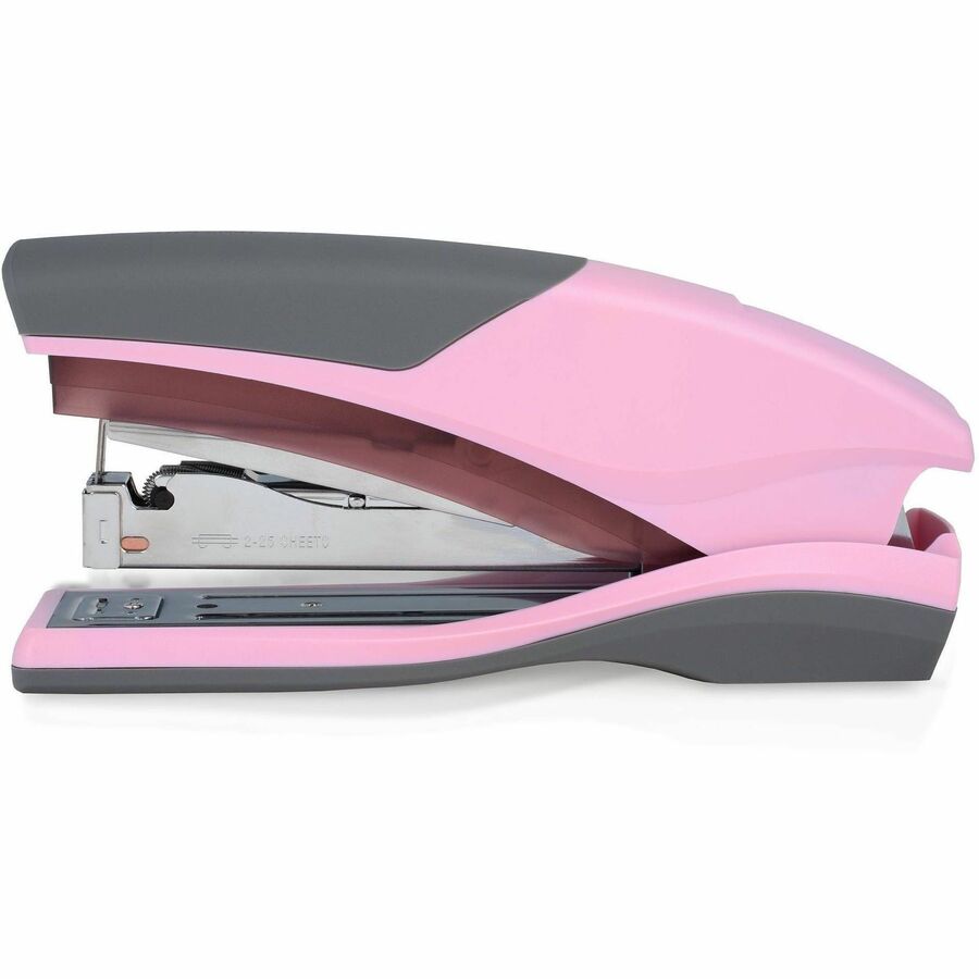 Swingline Optima 25 Reduced Effort Stapler, Full Strip, 25 Sheet Capacity, Holds 210 Staples, Pink, Plastic/Metal, 1 Each