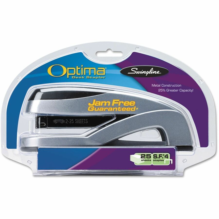 Staples Upto 25 Sheet of 20lb Paper - Holds Upto 35450 Staple - Silver - Die-cast Metal - 1 Each