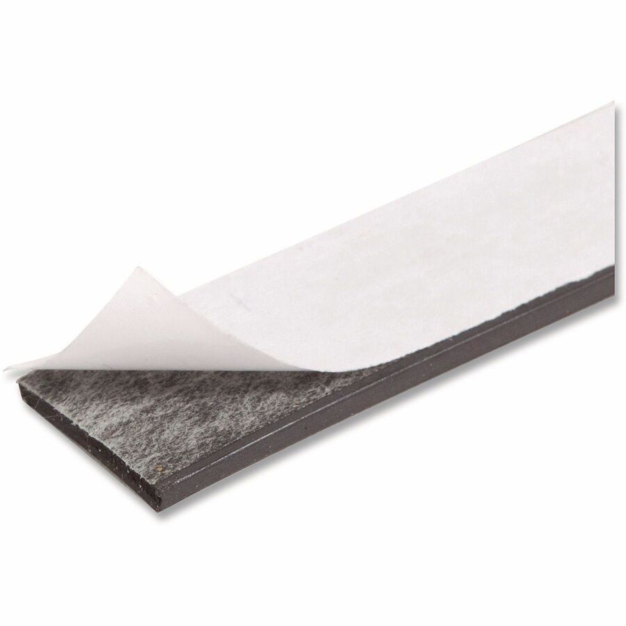 U Brands Magnetic Tape, 16.67 yd x 0.50", Black, 1 Each
