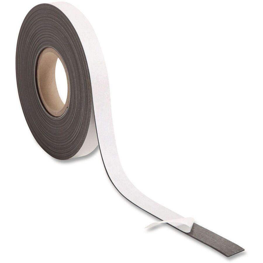 U Brands Magnetic Tape, 1" x 16.67 yd, Black, 1 Each
