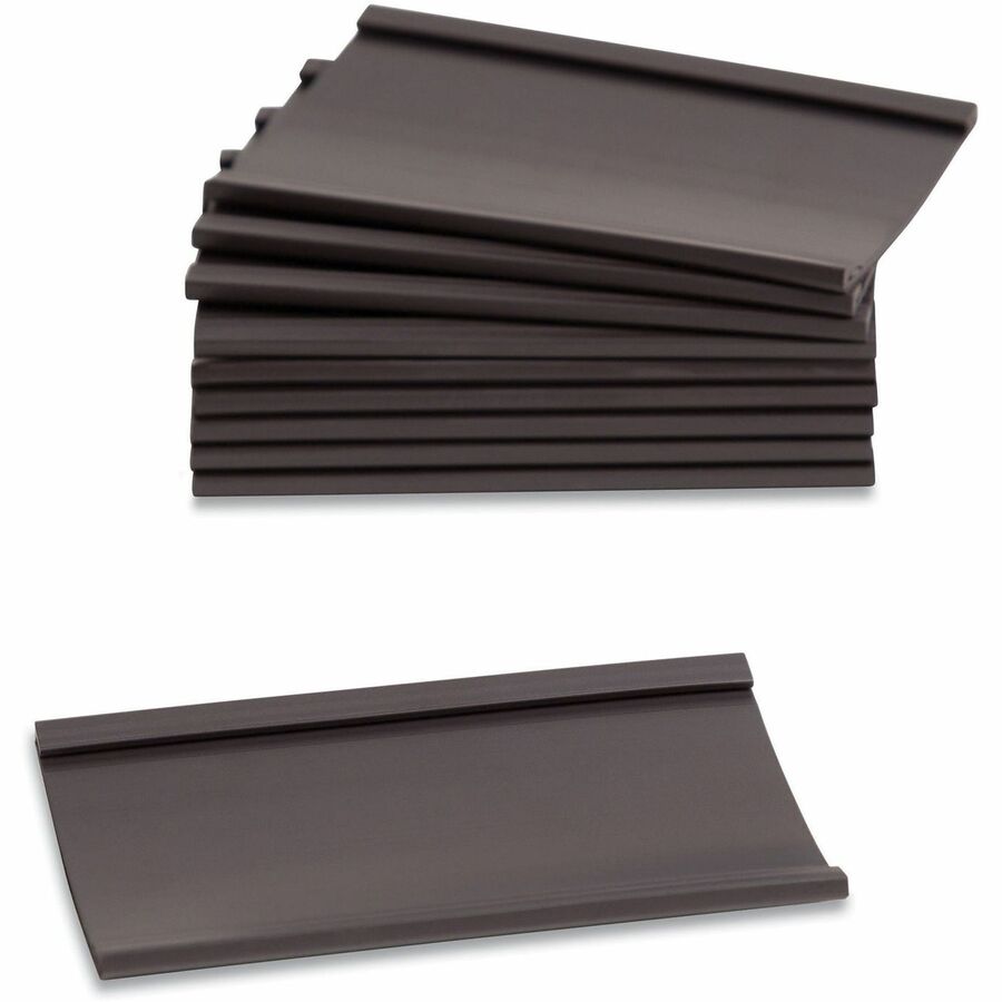 U Brands Card Holder, Black, Magnetic, 10 Pack