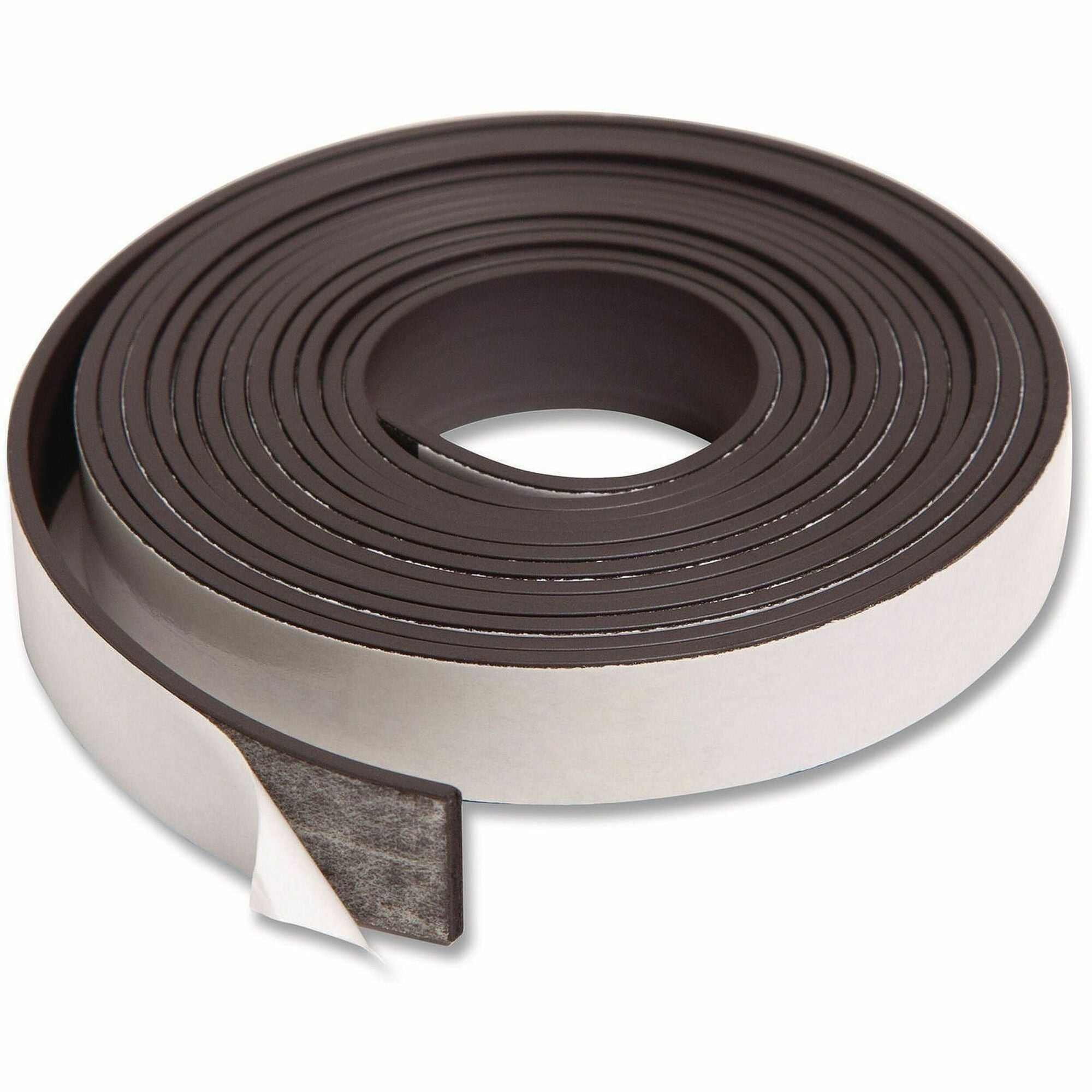 U Brands Magnetic Tape, 7 ft x 0.50", Black, 1 Each