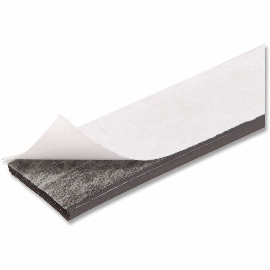 U Brands Magnetic Tape, 7 ft x 0.50", Black, 1 Each