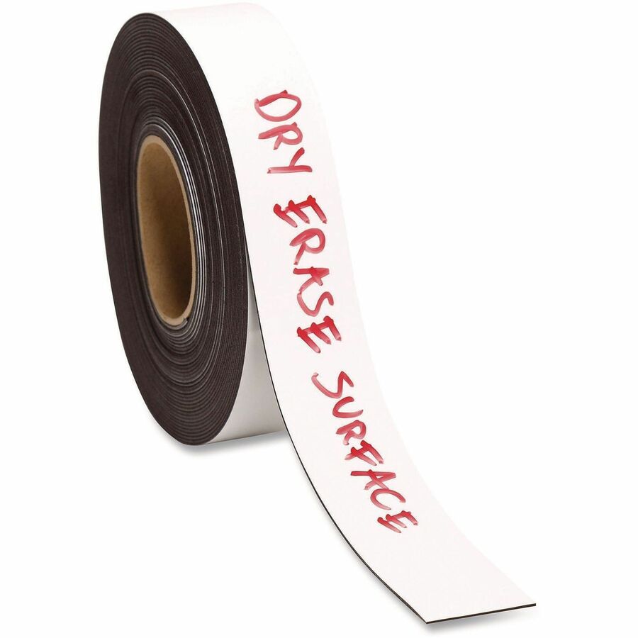 U Brands Magnetic Tape, 2" x 16.67 yd, White, 1 Each
