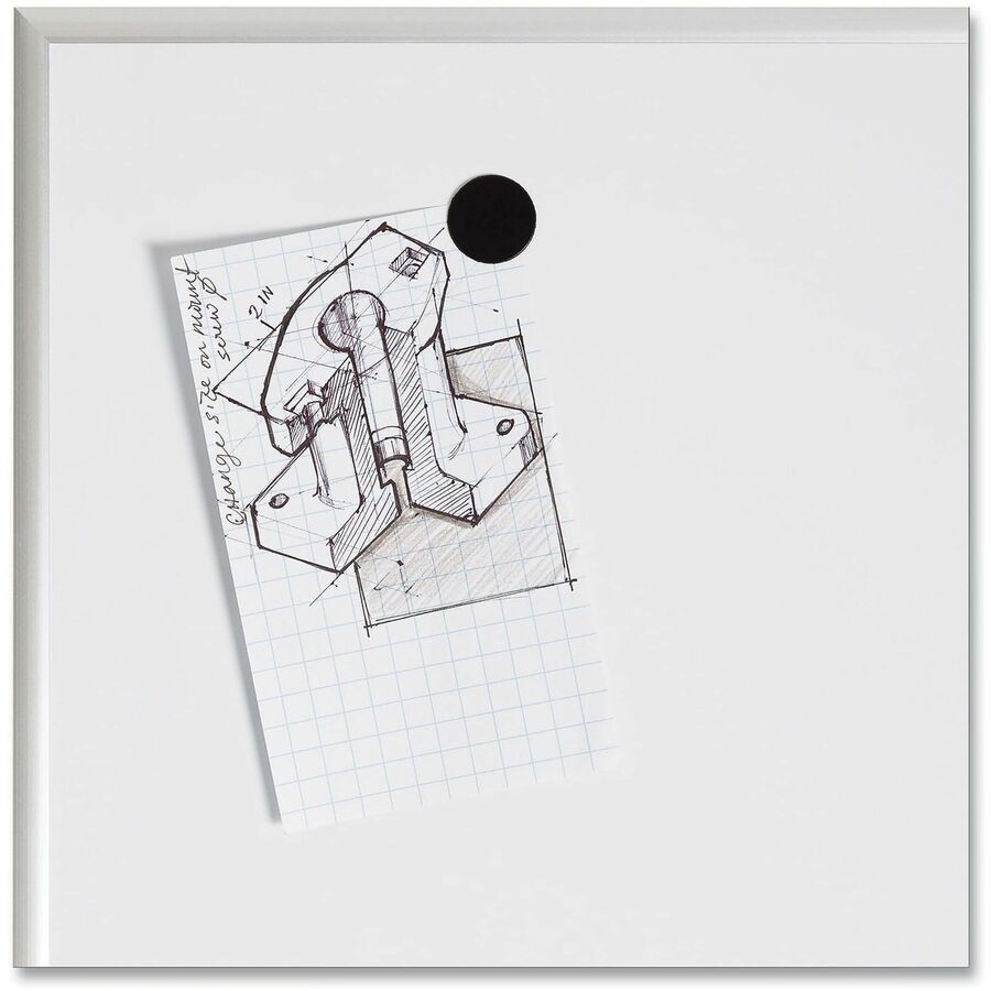 U Brands Board Magnets, Heavy Duty, 0.7" Diameter, Circle, Black, 20 Pack
