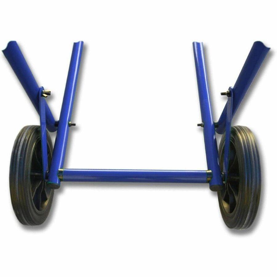Five Star Products Recycling Cart for Bins, Steel, Blue, 400 lb Load Capacity, 1 Each