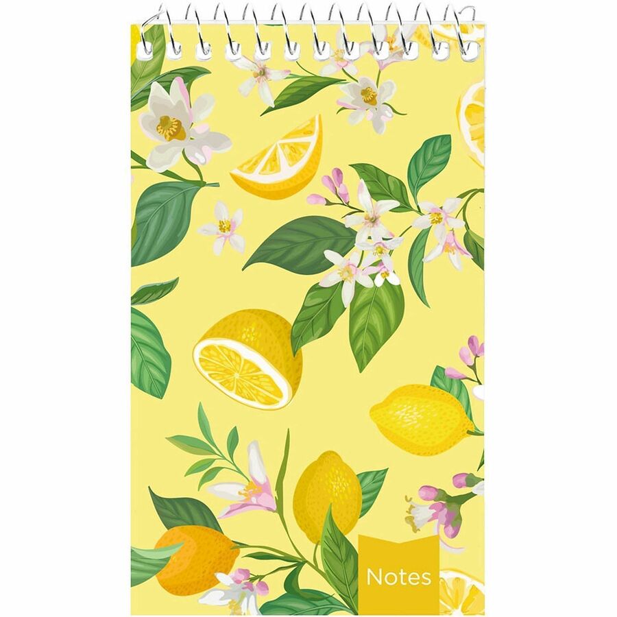 60 Sheets - Printed - Wire Bound - White Paper - Assorted Cover - Compact - 4 / Each