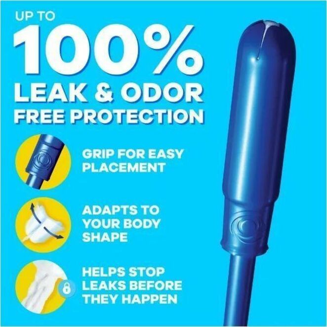 Tampax Pearl Regular Tampons, Plastic Applicator, Unscented, Anti-leak, Comfortable, Absorbent, 50/Box