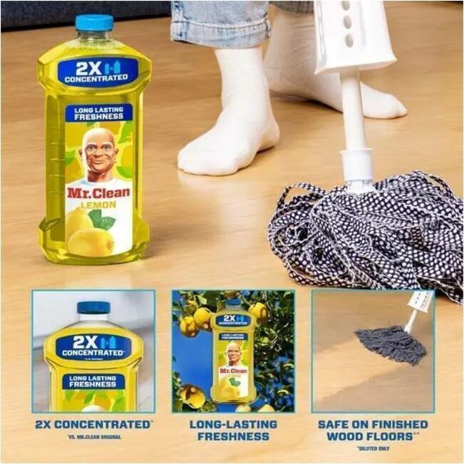 Mr. Clean All Purpose Cleaner, Cleaning Liquid, Lemon